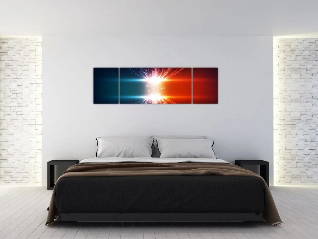 Abstrakcyjny obraz aktywnego ładunku (170x50 cm)