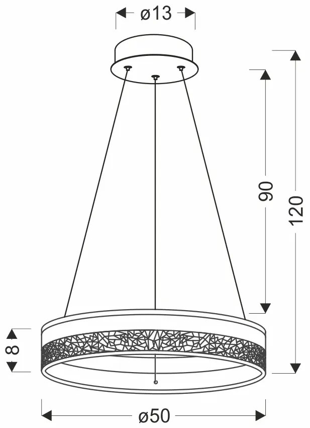 Kryształowa biała lampa wisząca w stylu glamour - M099-Lutoni