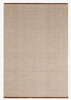Prostokątny Dywan Z Wełny I Bawełny Quiteria Nagi Brąz & 200 X 300 Cm - Sklum