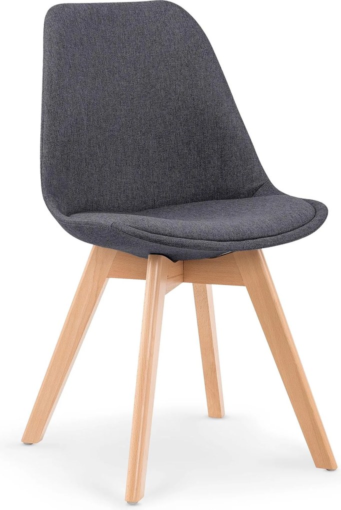 Tapicerowane krzesło na drewnianych nogach K303 Halmar