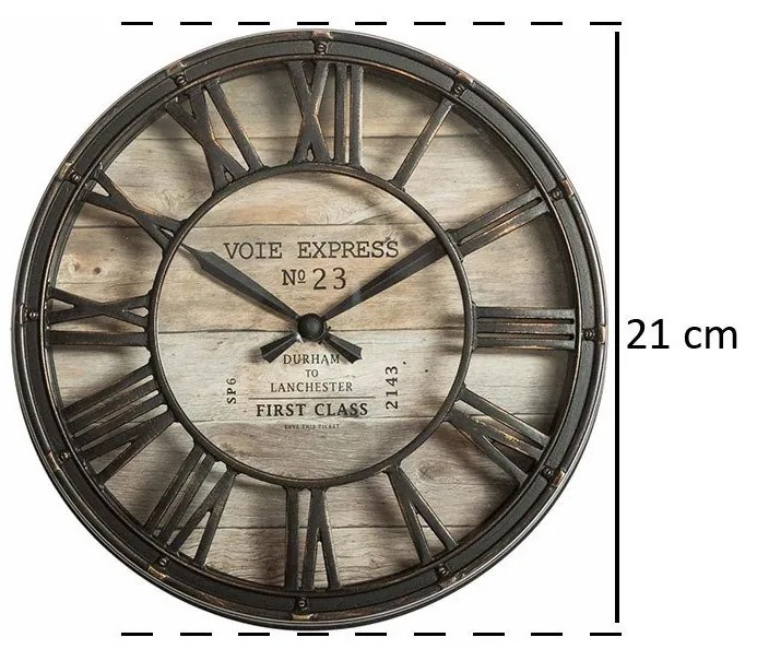 Zegar ścienny VOIE EXPRESS, Ø 21cm
