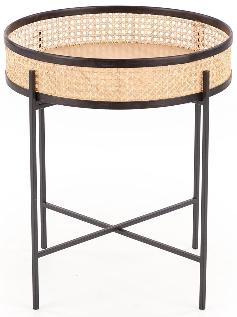 Rattanowy stolik kawowy LANIPA 50x55 cm
