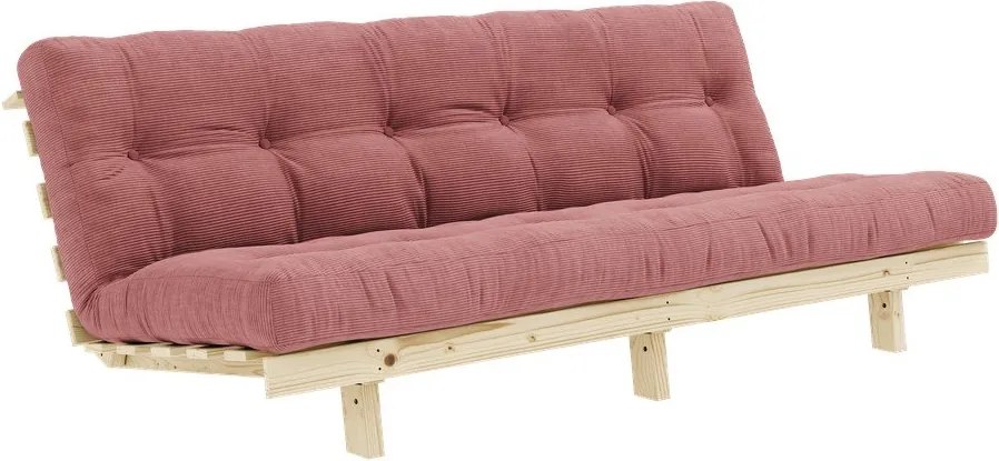 Różowa sztruksowa sofa 200 cm Lean – Karup Design