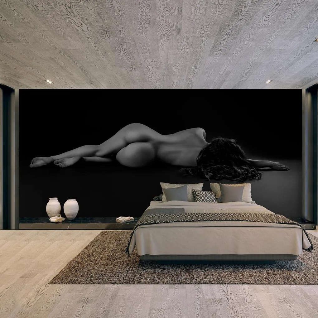 Fototapeta - Akt leżącej kobiety (196x136 cm)