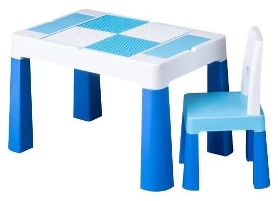 TEGA BABY - Stolik dziecięcy z krzesełkiem, niebieski/biały