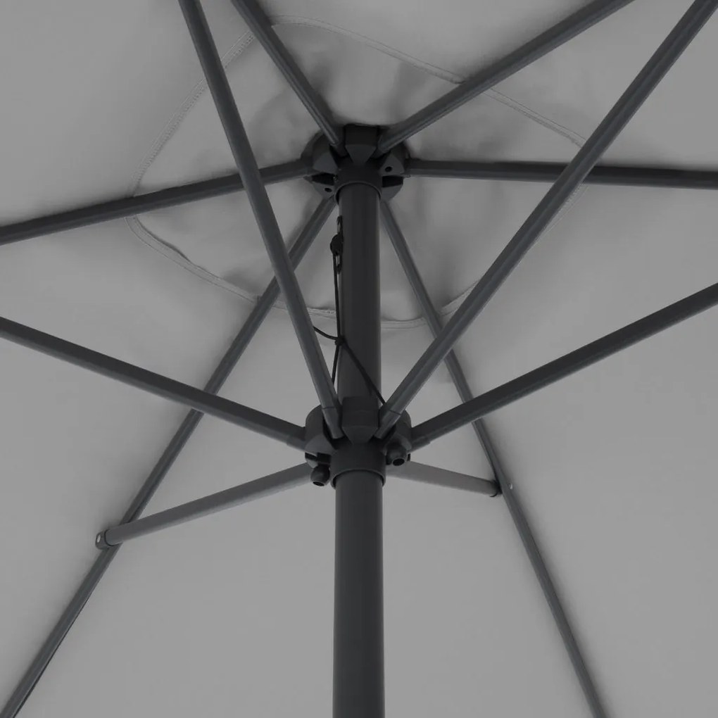 Doppler LIFE parasol ogrodowy 250 x 200 cm jasnoszary