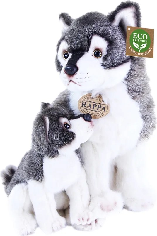 Rappa Pluszowy wilk z młodym, 27 cm