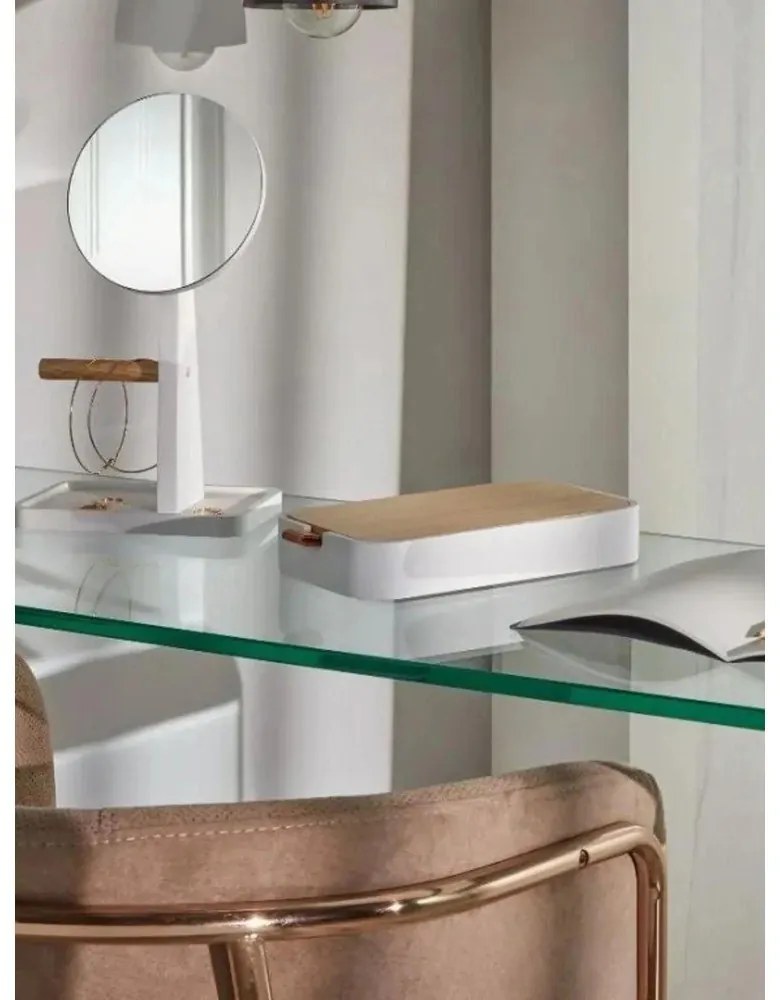 Szklana konsola 40x125 cm Burano – Kave Home