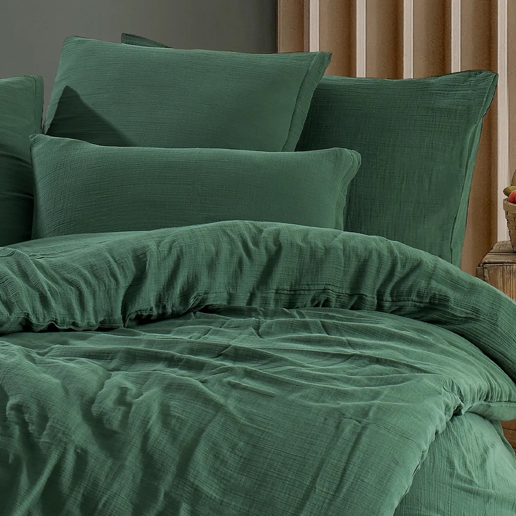 4Home Pościel muślinowa Moss, 220 x 200 cm, 2 szt. 70 x 90 cm