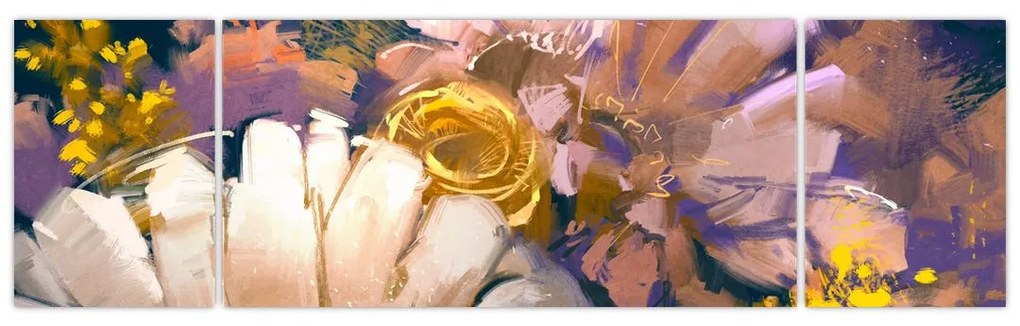 Obraz kwiatów (170x50 cm)