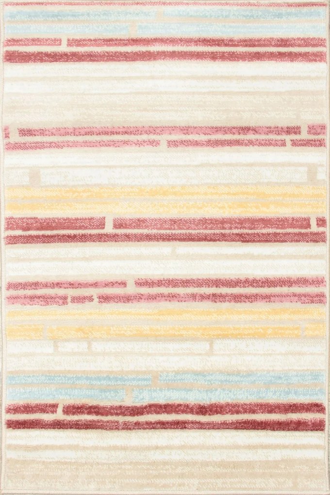 Dywan New Kansas Paski - kolorowe paseczki 160x220 Prostokąt