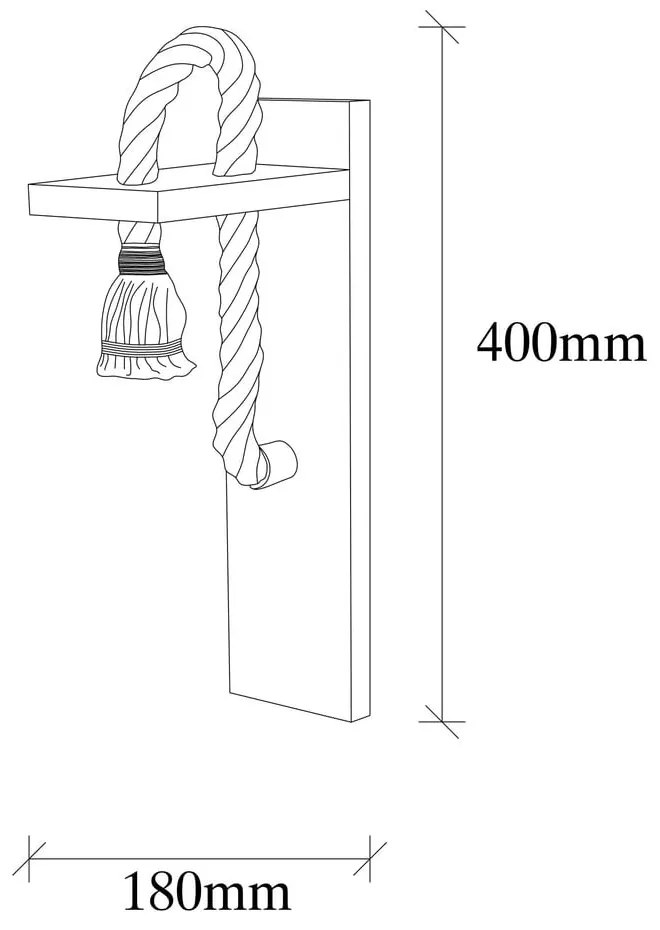 Kinkiet w naturalnym kolorze Erebos – Opviq lights