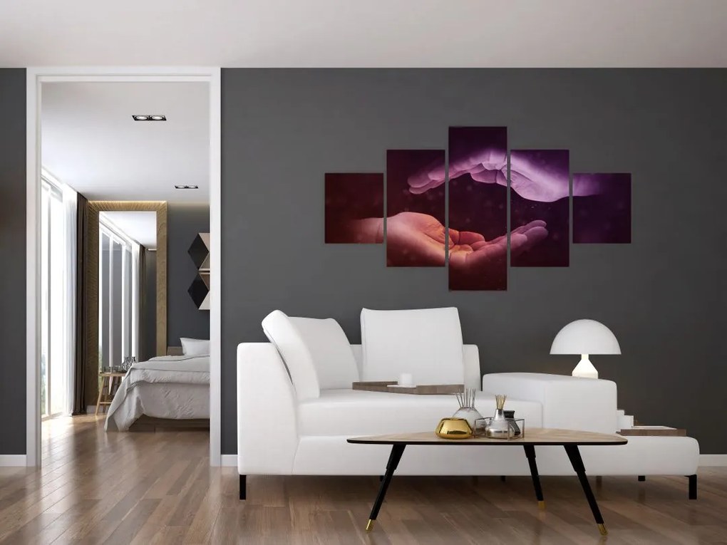 Obraz dłoni (125x70 cm)