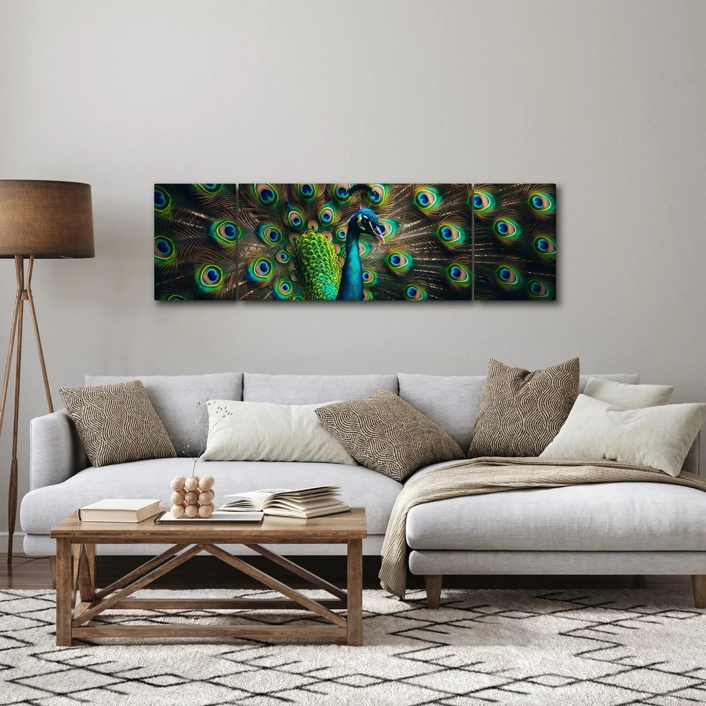 Obraz – Paw (170x50 cm)