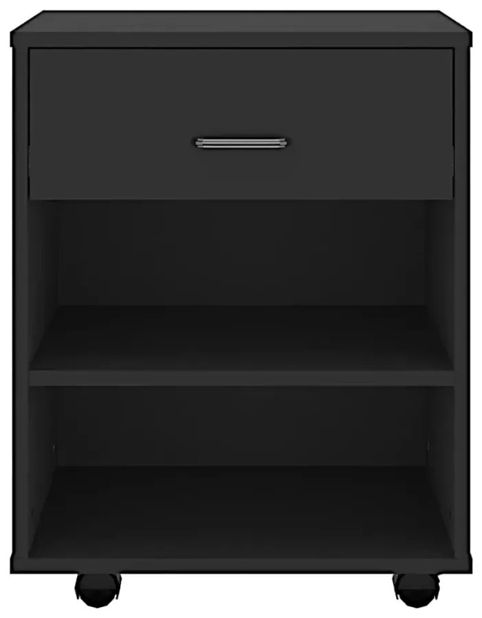 Czarny kontenerek biurowy D9-A95