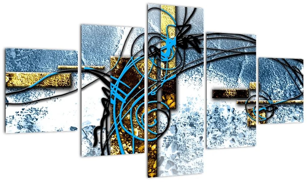 Abstrakcyjny obraz (125x70 cm)