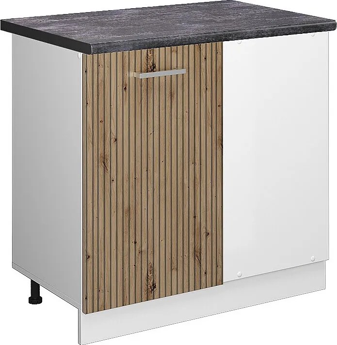 Szafka narożna dąb rzemieślniczy 86x60x81.6 r-line