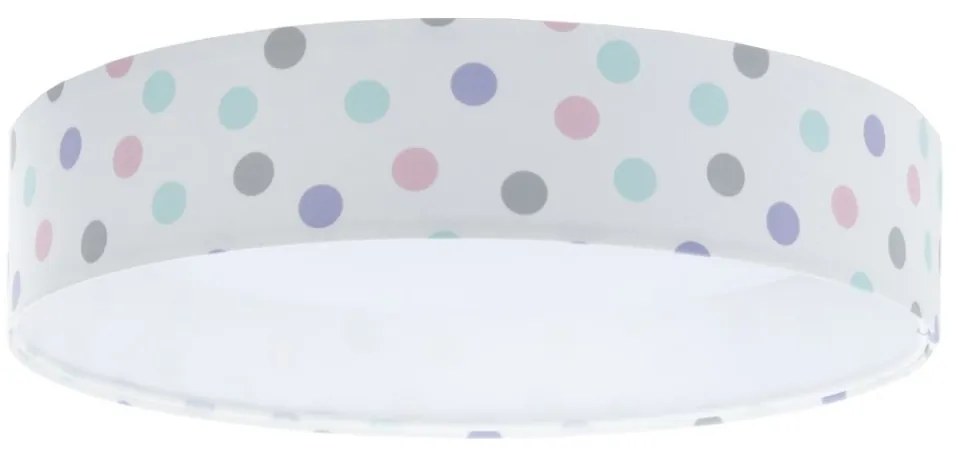 LED 24W GALAXY KIDS z regulacją, kolorowe kropki + pilot