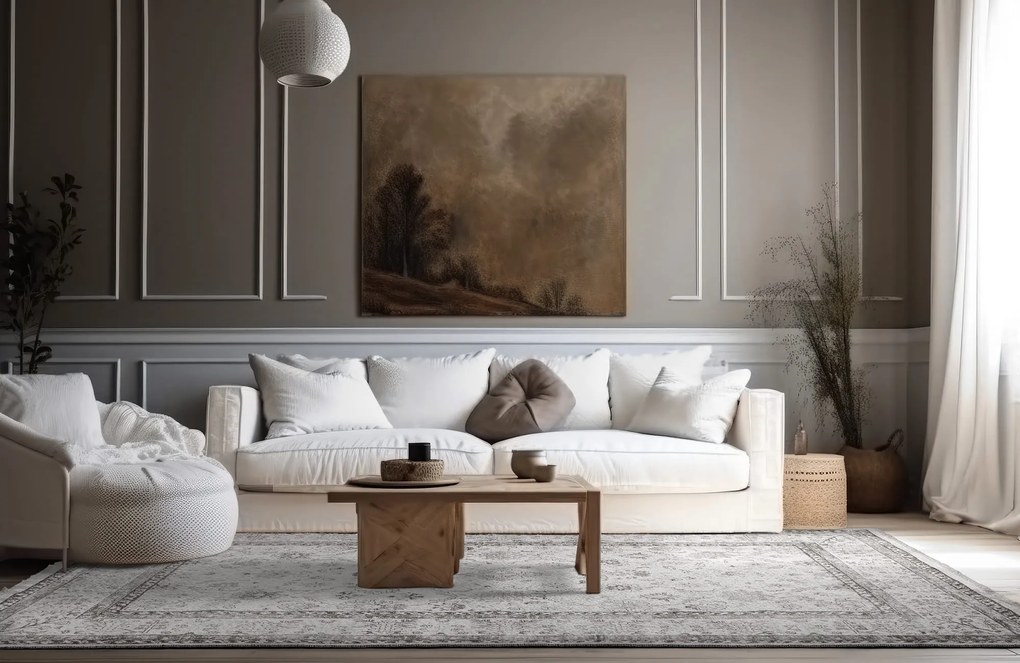 Dywan vintage Armand jasny szary 80 cm x 150 cm