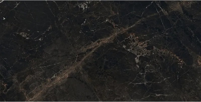 Mexen Marquino Black gres szkliwiony rekt. G1, płytka podłogowo-ścienna 120 x 60 cm, wysoki połysk - TL214-120-060-00