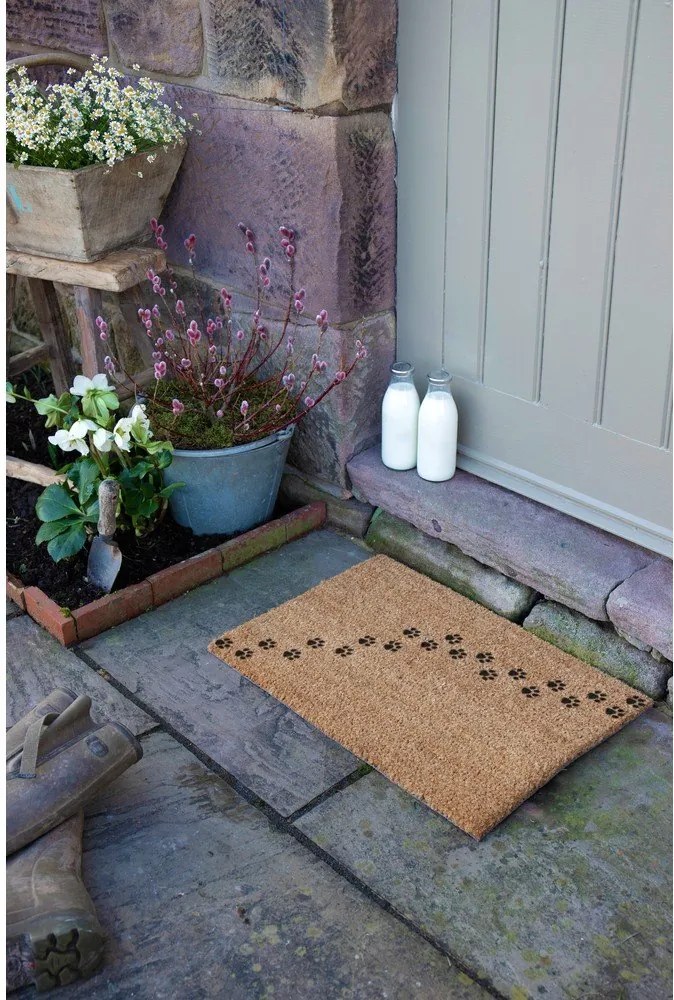 Wycieraczka z włókna kokosowego 40x60 cm Paw Prints – Artsy Doormats