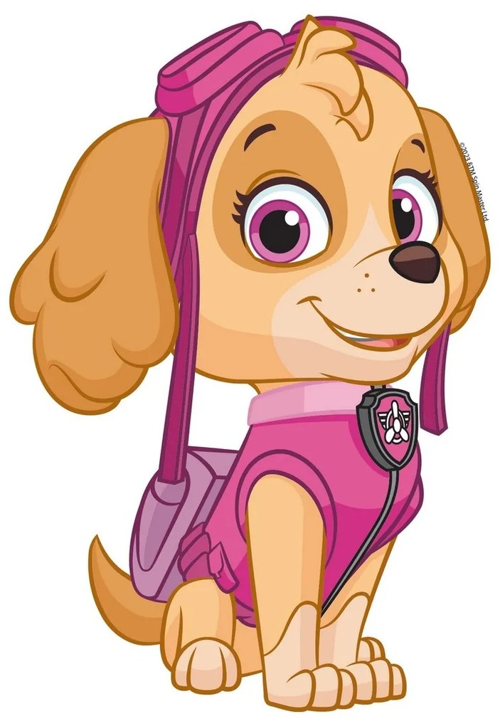 Naklejka 3D Paw Patrol Skye, 14 x 20 cm