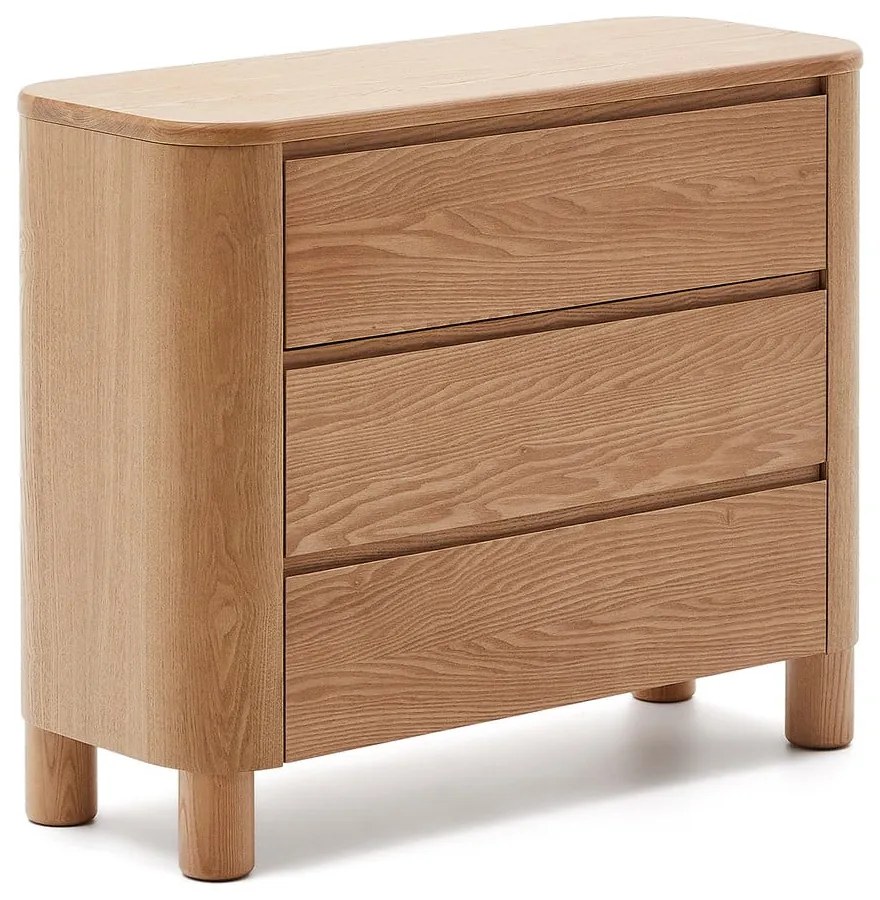Komoda w dekorze jesionu w naturalnym kolorze 120x80x40 cm Salaya – Kave Home