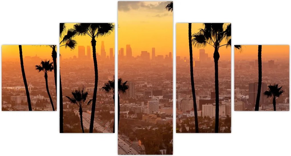 Obraz - Panorama Los Angeles (125x70 cm)