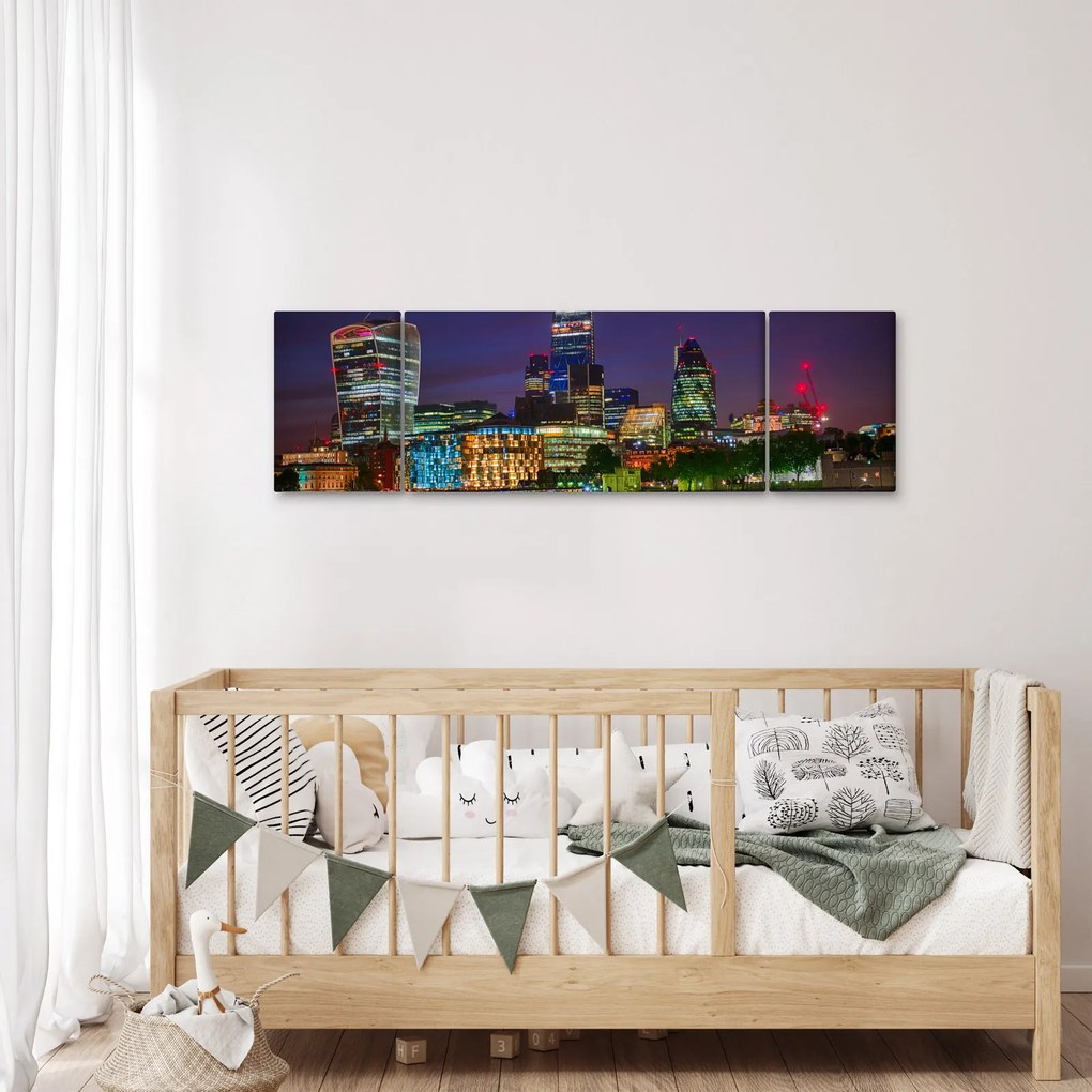 Obraz - Londyn wieczorem (170x50 cm)