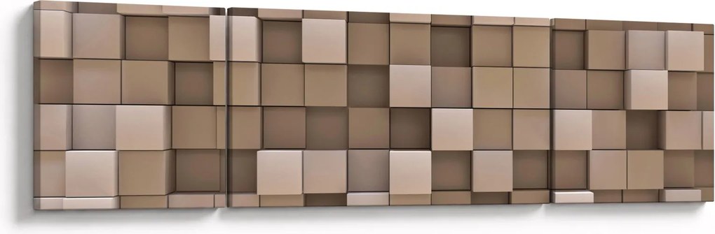 Obraz - Beżowe kostki (170x50 cm)