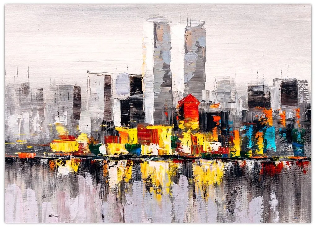 Obraz - Obraz przedstawiający duże miasto (70x50 cm)
