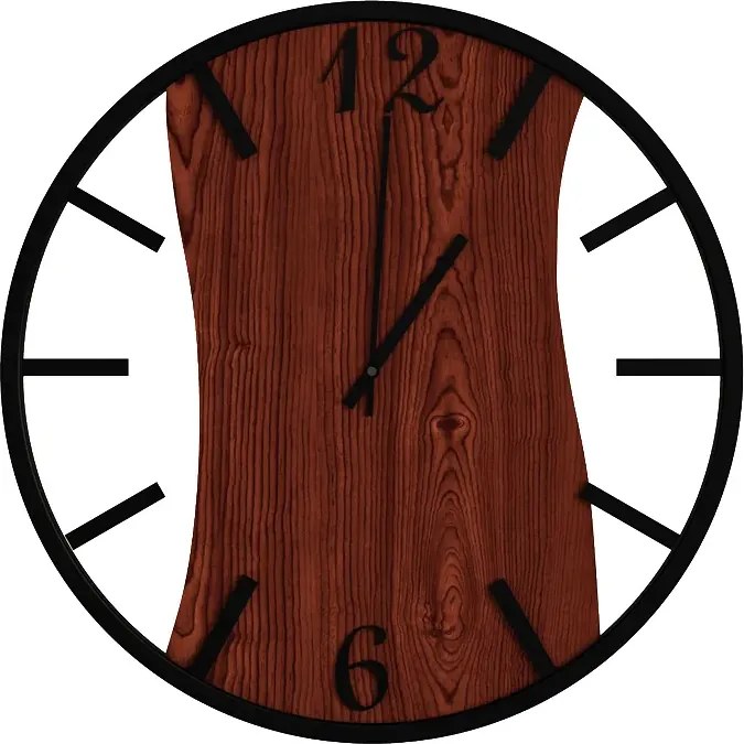 Zegar na ścianę w kolorze palisandru N2-H59