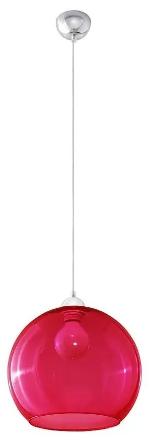 Szklana okrągła lampa wisząca N1-R14