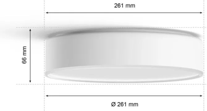 Inteligentna lampa sufitowa LED 10 W Enrave – Philips Hue