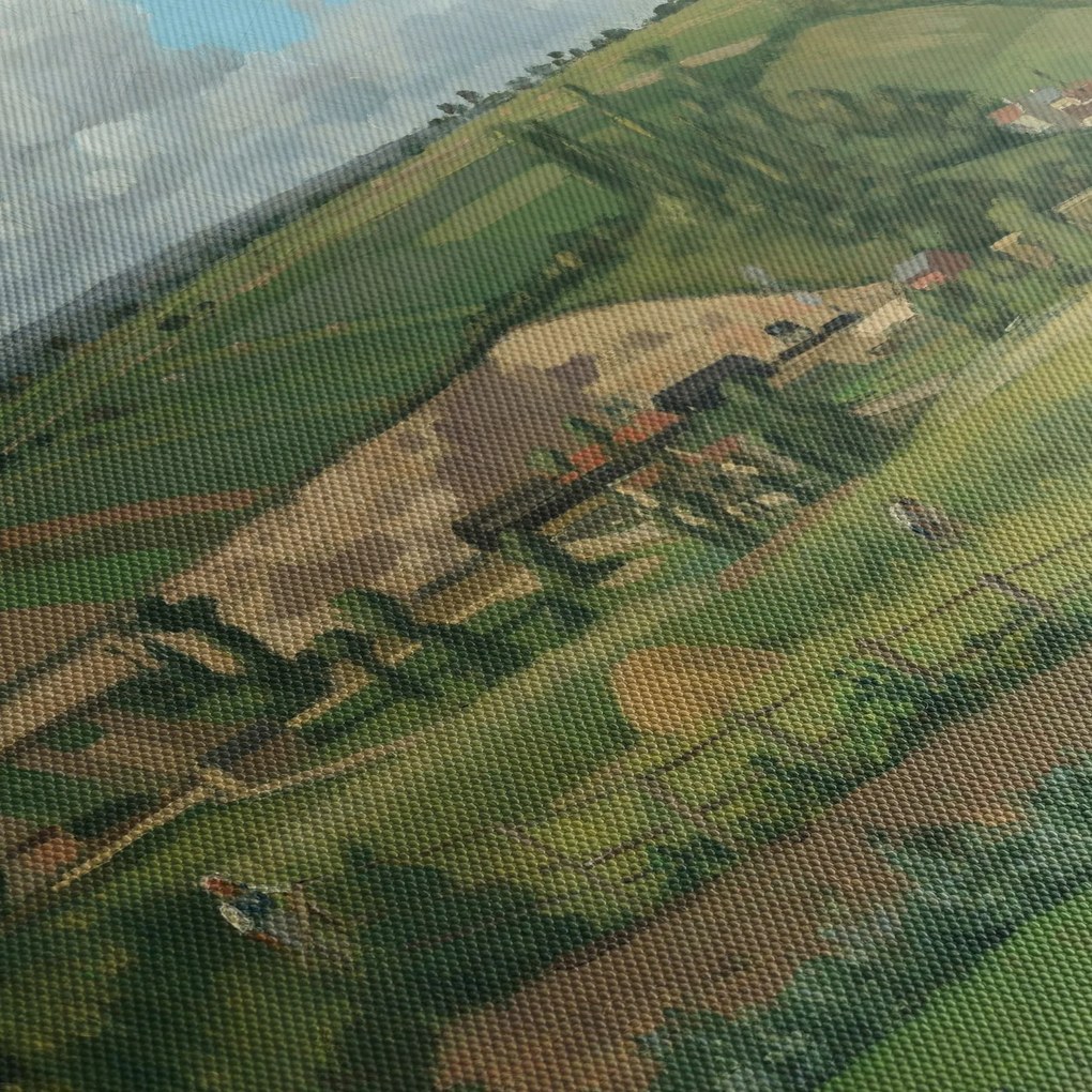 Obraz - Camille Pissarro, Landscape at Les Pâtis, Pontoise, reprodukcje (170x50 cm)