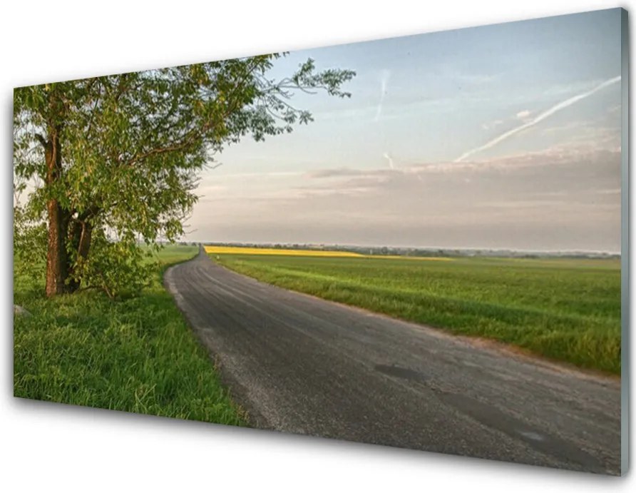 Panel Szklany do Kuchni Aleja Prowadząca W Nieznane