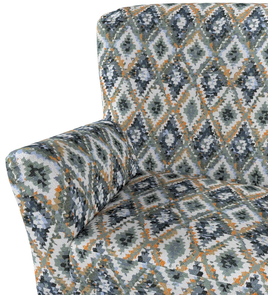 Pokrowiec na fotel Tomelilla wysoki z zakładkami