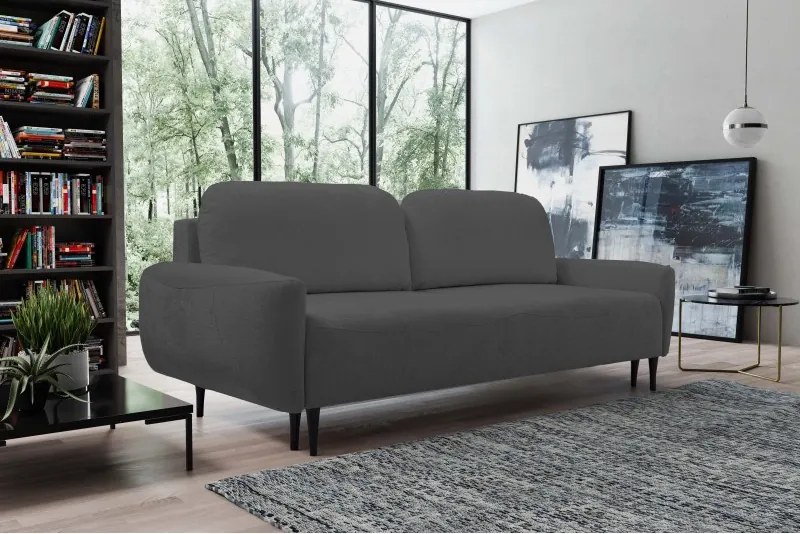 Sofa BOHO z funkcja spania i pojemnikiem GRAFITOWY PERFECT HARMONY 90