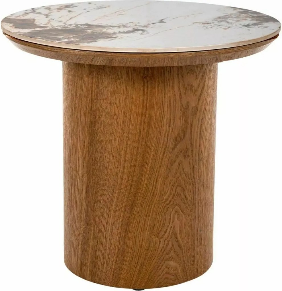 Okrągły stolik pomocniczy Rondo 45 Signal z ceramicznym blatem