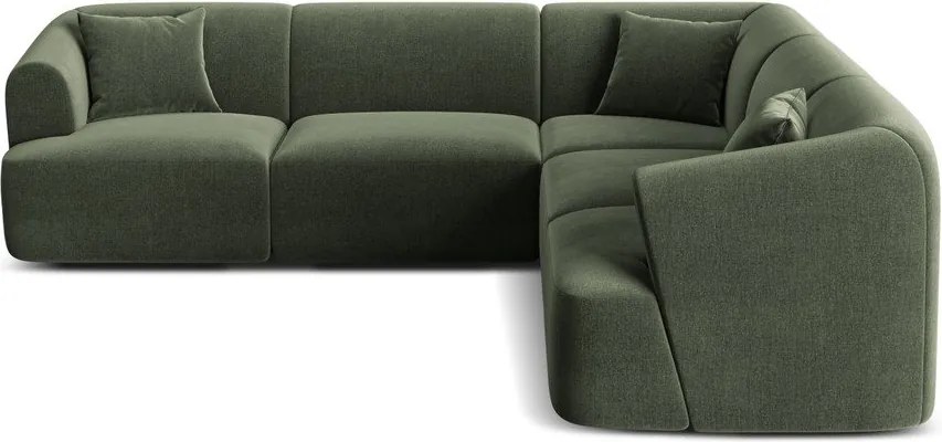 Zielony aksamitny narożnik Campi – Cosmopolitan Design