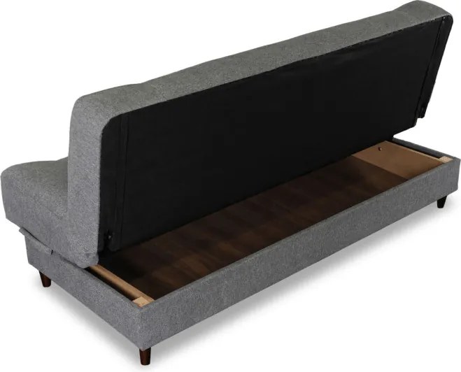 Sofa z Funkcją Spania NEPAL Wersalka Rozkładana Dwuosobowa Szara Nowoczesna do Salonu