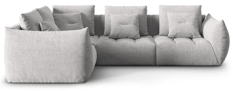 Jasnoszary narożnik (lewostronny/w kształcie litery L) Bloom – Micadoni Home