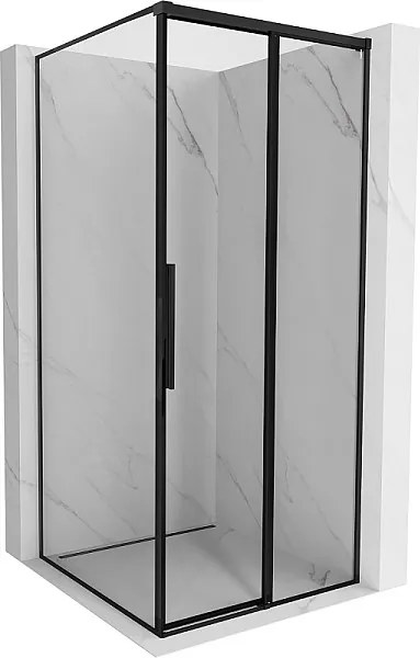 Mexen Rox kabina prysznicowa rozsuwana prawa 120 x 120 cm, czarna ramka, czarna -  8C2-120-120-70-70-P