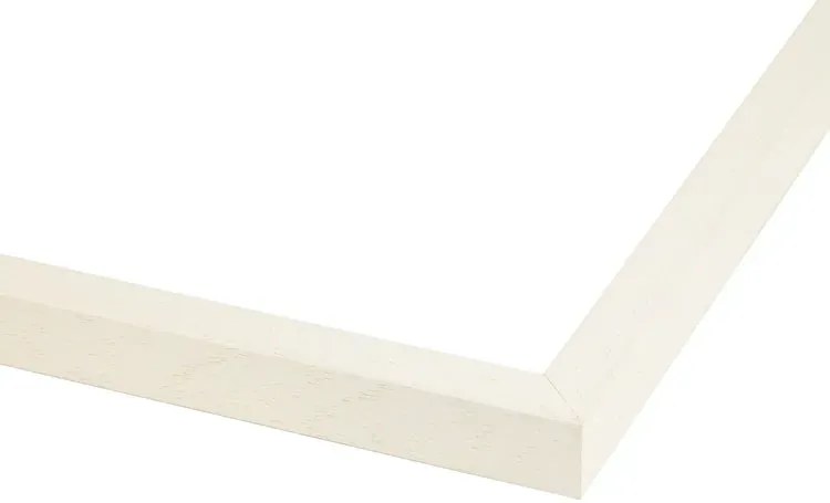 Białe drewniane lustro ścienne D6-Z50