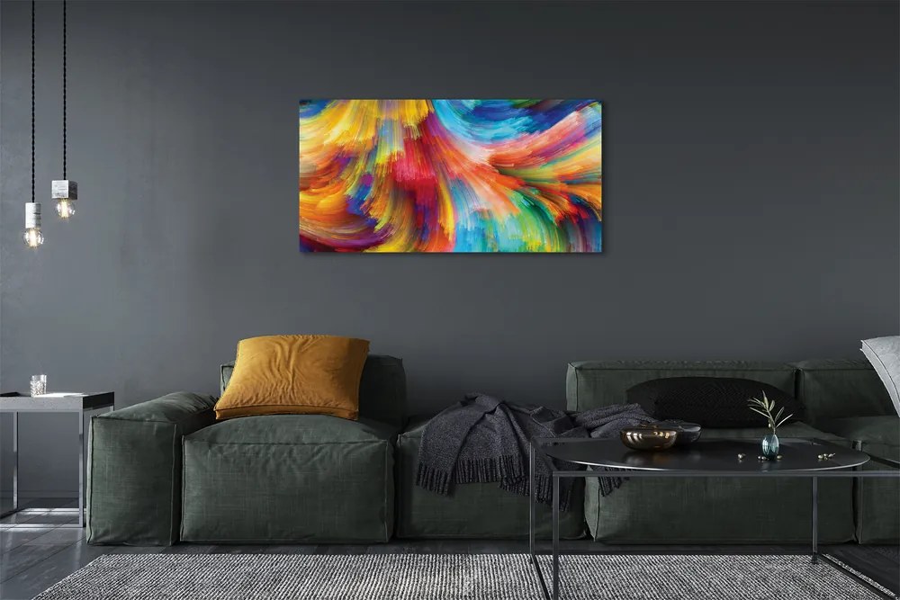 Obraz canvas na ścianę Nieregularne Paski Fraktalne