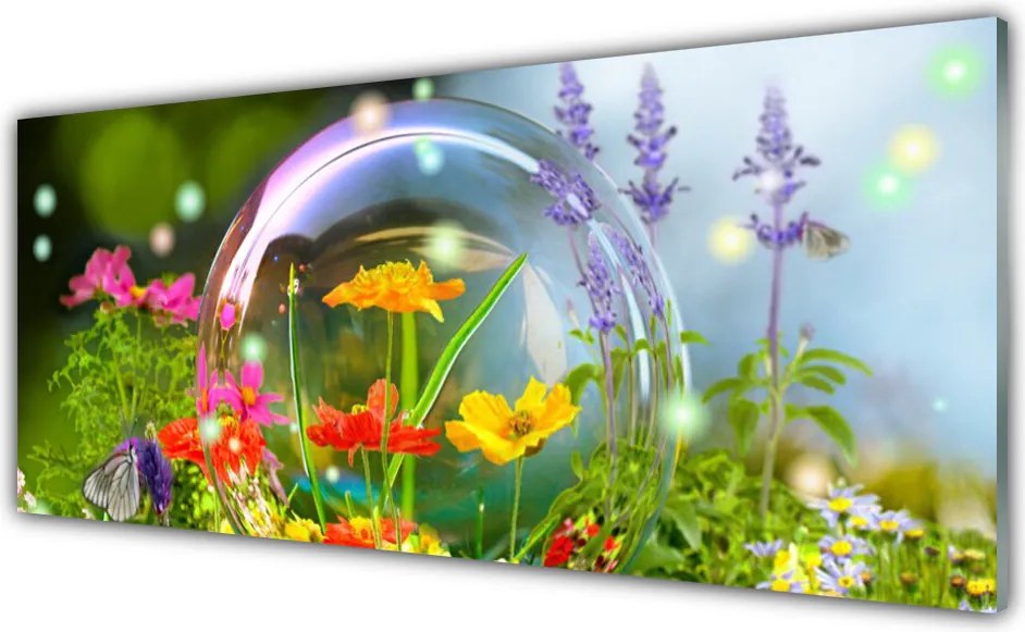 Szkło do Kuchni na Ścianę Pastelowy Ogród Botaniczny