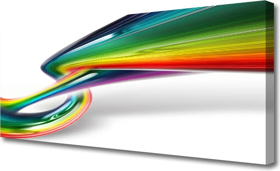 Obraz na płótnie Tęczowa Ekspresja Artystyczna