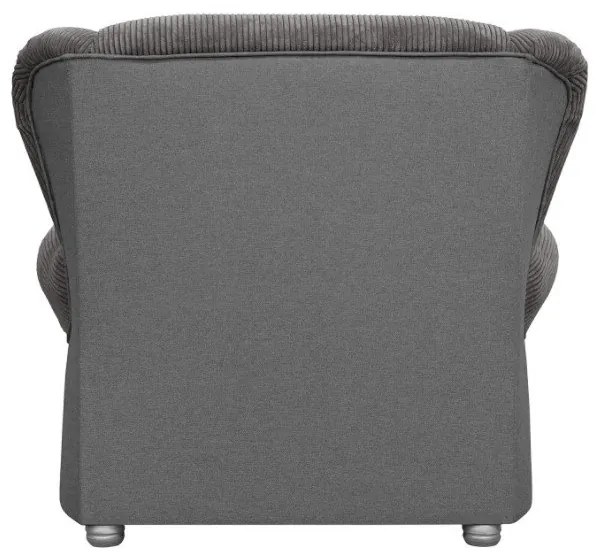 Szarobrązowy sztruksowy fotel Lord – Ropez