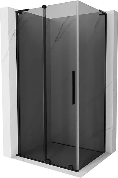 Mexen Velar L kabina prysznicowa rozsuwana 90 x 120 cm, grafit, czarna - 871-090-120-43-70