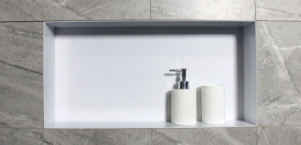 Półka wnękowa ścienna ze stali nierdzewnej BS603010